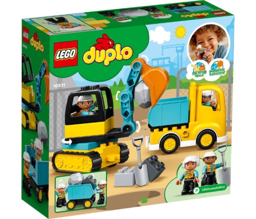 LEGO DUPLO Truck and Crawler Excavator P4 10931