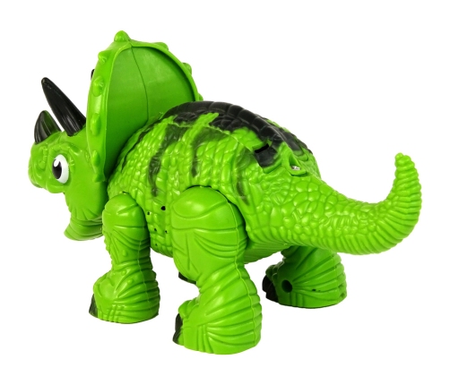 Interactive Dinosaur Triceratops Steam Water Sound Green