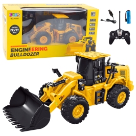 Excavator Bulldozer Remote Control RC 2.4G 9CH Yellow