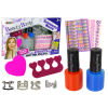 Nail Painting Set Nail Lacquers Glitter Stickers Rings