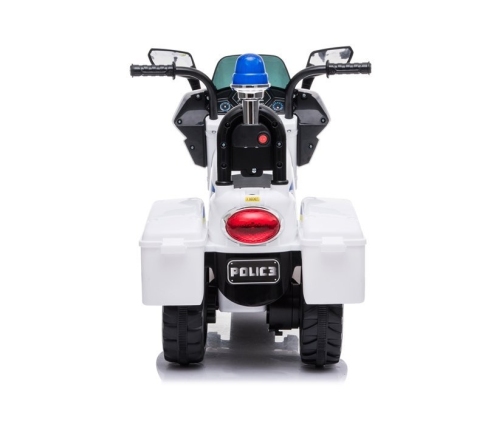 Electric Ride-On Police Motorbike TR1912 White