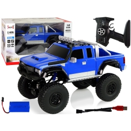 Off-road Car R/C 2.4G Climbing Car 1:8 Blue 4x4