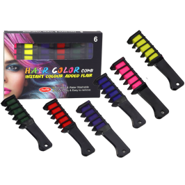 Hair Coloring Set Chalk 6 Pieces Matte