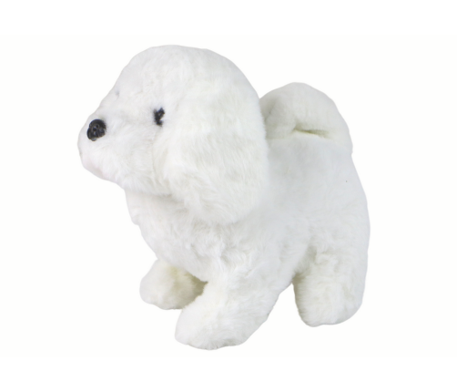 Walking Dog Interactive Toy Barking White