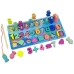 Educational Wooden Board 5 in 1 Numbers Action Maths Counting Fish Catching