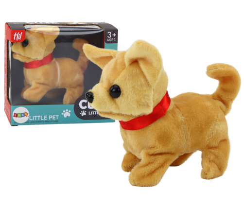 Plush Interactive Dog Animal Beige