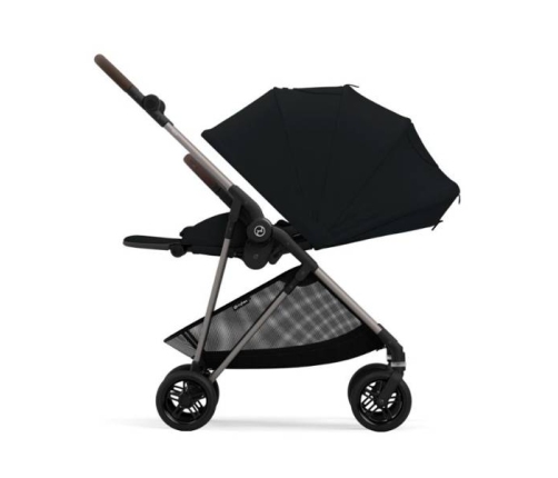 Cybex Melio Carbon New Moon Black Pastaigu Ratiņi