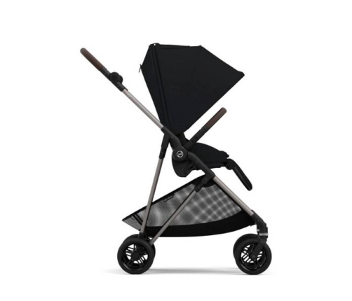 Cybex Melio Carbon New Moon Black Pastaigu Ratiņi