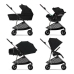 Cybex Melio Carbon New Moon Black Pastaigu Ratiņi