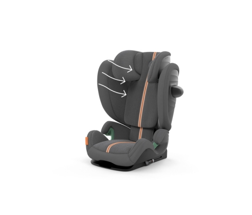 Cybex Solution G i-Fix Lava Grey Plus 2024 Детское автокресло 15-50 кг + Чехол на лето
