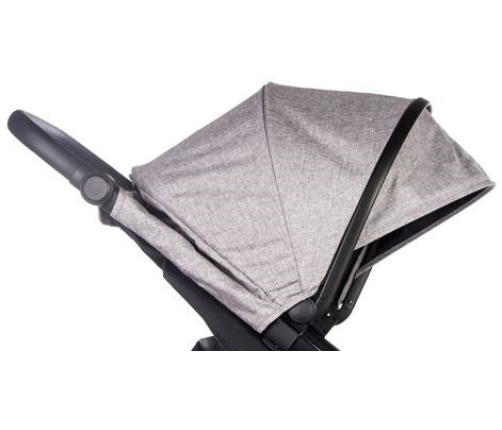 Petite&Mars Stelaż Street + Daszek i Nakładki Na Pasy + Okrycie Na Nóżki Koła Piankowe Shadow Grey