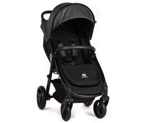 Petite&Mars Stelaż Street + Daszek i Nakładki Na Pasy + Okrycie Na Nóżki Koła Piankowe Shadow Grey