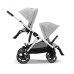 Cybex Gazelle S Wózek Spacerowy Bliźniaczy Rama Srebrna Lava Grey