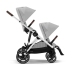 Cybex Gazelle S Wózek Spacerowy Bliźniaczy Rama Srebrna Lava Grey