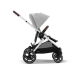 Cybex Gazelle S Wózek Spacerowy Bliźniaczy Rama Srebrna Lava Grey