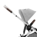 Cybex Gazelle S Wózek Spacerowy Bliźniaczy Rama Srebrna Lava Grey