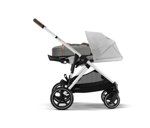 Cybex Gazelle S Wózek Spacerowy Bliźniaczy Rama Srebrna Lava Grey