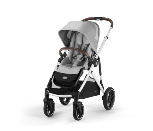 Cybex Gazelle S Wózek Spacerowy Bliźniaczy Rama Srebrna Lava Grey