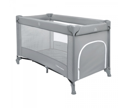 Moby System Łóżeczko Turystyczne Kojec Happy Traveller Basic Szare