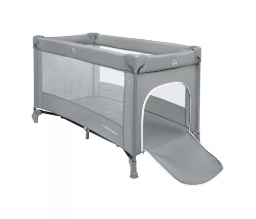 Moby System Łóżeczko Turystyczne Kojec Happy Traveller Basic Szare