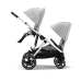 Cybex Gazelle S Lava Grey/Silver Коляска для двойняшек