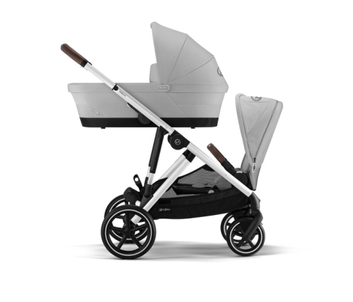 Cybex Gazelle S Lava Grey/Silver Коляска для двойняшек