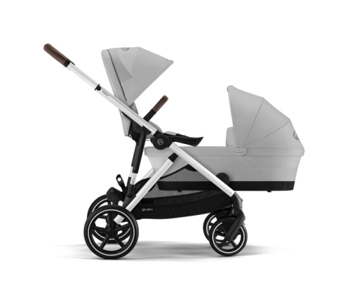 Cybex Gazelle S Lava Grey/Silver Коляска для двойняшек