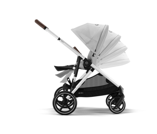 Cybex Gazelle S Lava Grey/Silver Коляска для двойняшек