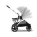 Cybex Gazelle S Lava Grey/Silver Коляска для двойняшек