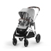 Cybex Gazelle S Lava Grey/Silver Коляска для двойняшек