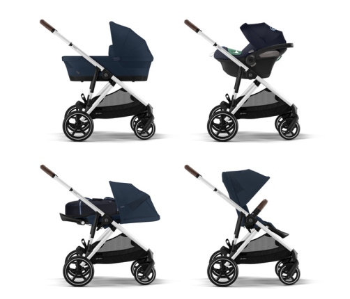 Cybex Gazelle S Ocean Blue/Silver Dvīņu ratiņi