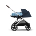 Cybex Gazelle S Ocean Blue/Silver Dvīņu ratiņi