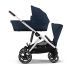 Cybex Gazelle S Ocean Blue/Silver Коляска для двойняшек