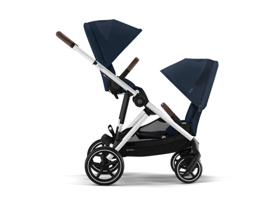 Cybex Gazelle S Ocean Blue/Silver Коляска для двойняшек