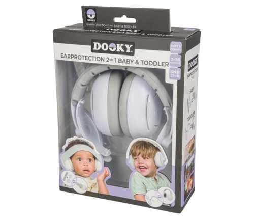 Dooky Słuchawki Ochronne 2w1 Baby&Toddler