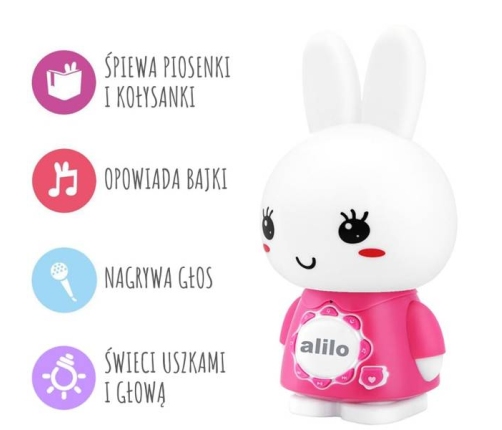 Alilo Króliczek Big Bunny G7C Różowy