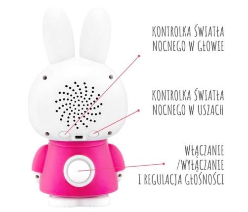 Alilo Króliczek Big Bunny G7C Różowy