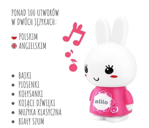 Alilo Króliczek Big Bunny G7C Różowy