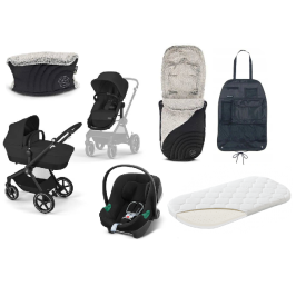 Cybex Eos Basic Moon Black + Aton B2 I-size Детская коляска 3 в 1 + Аксессуары 