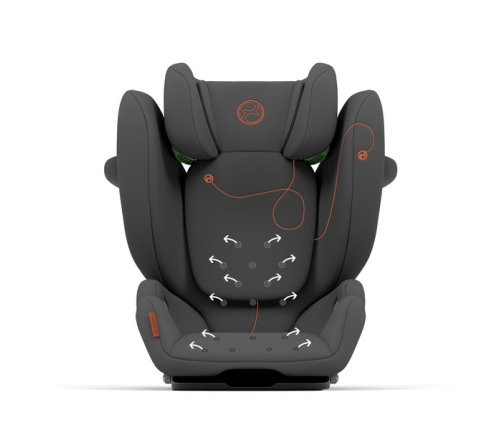 Cybex Solution G i-Fix Lava Grey 2024 Bērnu autosēdeklis 15-50 kg + Vasars pārvalks