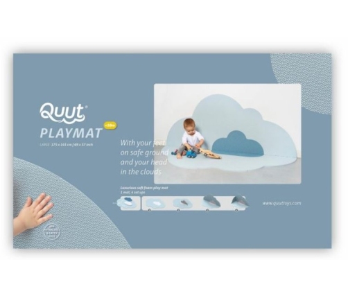 Quut Playmat Mata do Zabawy Duża Chmurka  Dusty Blue