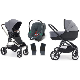 Baby Jogger City Sights Dark Slate + Cybex Aton B2 i-Size + Адаптеры Детская коляска 3в1