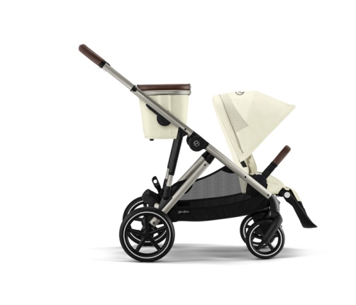 Cybex Gazelle S Wózek Spacerowy Bliźniaczy Rama Taupe Seashell Beige