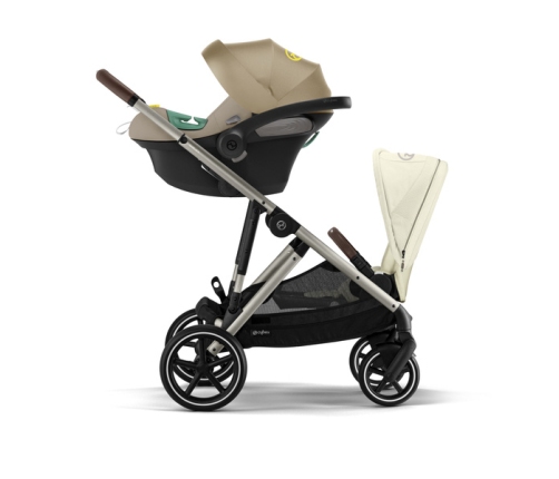 Cybex Gazelle S Wózek Spacerowy Bliźniaczy Rama Taupe Seashell Beige