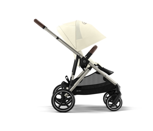 Cybex Gazelle S Wózek Spacerowy Bliźniaczy Rama Taupe Seashell Beige