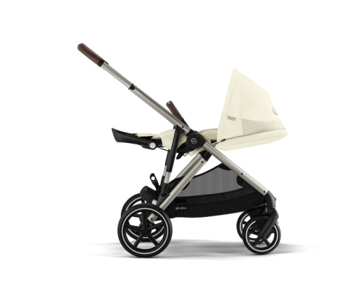 Cybex Gazelle S Wózek Spacerowy Bliźniaczy Rama Taupe Seashell Beige