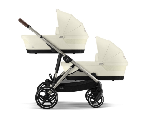 Cybex Gazelle S Seashell Beige/Taupe Коляска для двойняшек