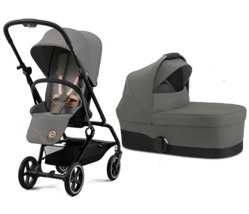 Cybex Eezy S Twist + Plus 2 Wózek Spacerowy Lava Grey Czarna Rama 2023