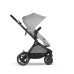 Cybex Eos Basic Lava Grey + Fiki Miki Матрас для люльки + Муфта Детская коляска 2в1