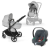 Cybex Eos Basic Lava Grey + Aton B2 I-size + Муфта Детская коляска 3 в 1